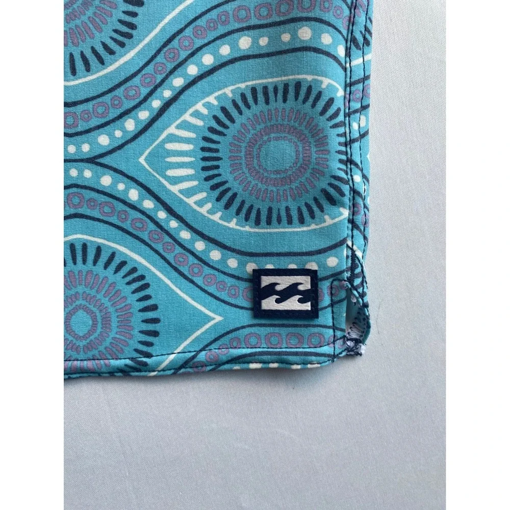 Billabong Goodtimes Pro Recycler Board Shorts Mens 36 Teal Geometric Print NEW